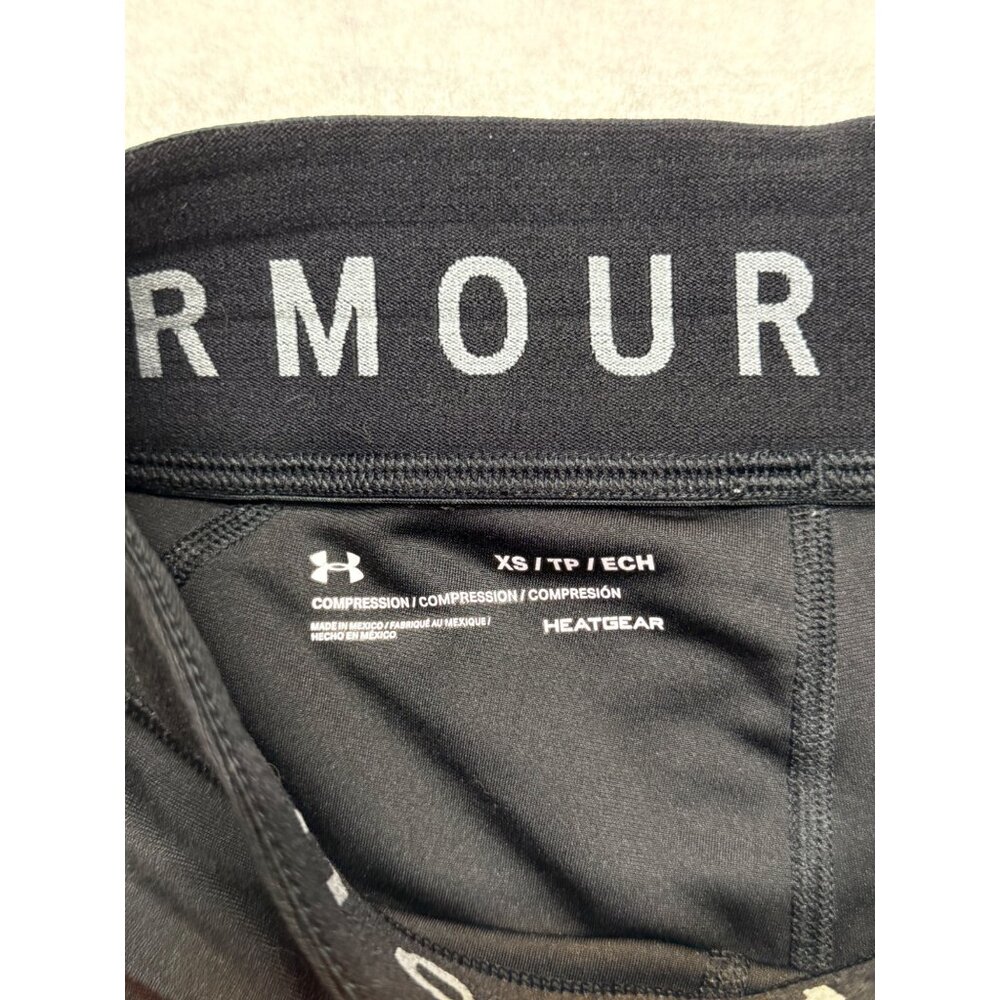 Under Armour Black HeatGear Compression Activewear Shorts Size XS - Picture 3 of 8